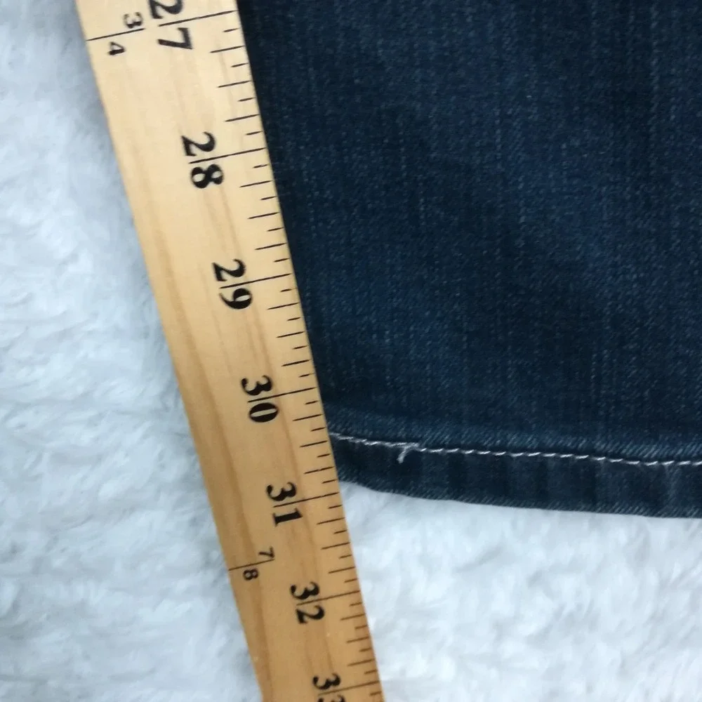 Levi's Mens Jeans 505 Regular Straight Leg Blue Denim Dark Wash Whiskering 40x32